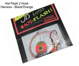 Hot Flash 2 Hook Harness - Black/Orange