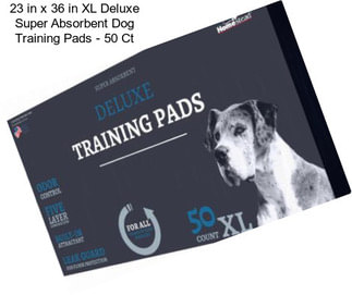 23 in x 36 in XL Deluxe Super Absorbent Dog Training Pads - 50 Ct