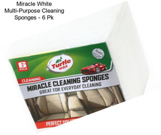 Miracle White Multi-Purpose Cleaning Sponges - 6 Pk