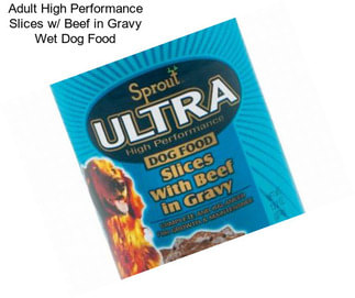 Adult High Performance Slices w/ Beef in Gravy Wet Dog Food