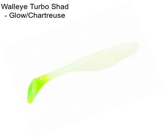 Walleye Turbo Shad - Glow/Chartreuse
