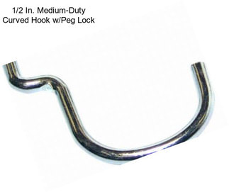 1/2 In. Medium-Duty Curved Hook w/Peg Lock