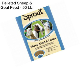 Pelleted Sheep & Goat Feed - 50 Lb.