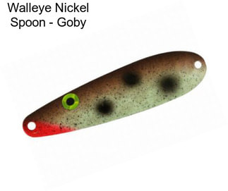 Walleye Nickel Spoon - Goby