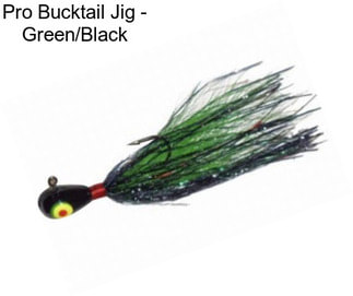 Pro Bucktail Jig - Green/Black