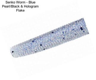 Senko Worm - Blue Pearl/Black & Hologram Flake