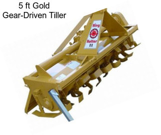 5 ft Gold Gear-Driven Tiller