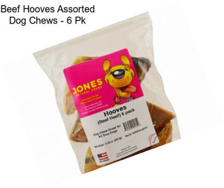 Beef Hooves Assorted Dog Chews - 6 Pk