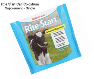 Rite Start Calf Colostrum Supplement - Single