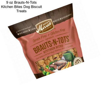 9 oz Brauts-N-Tots Kitchen Bites Dog Biscuit Treats