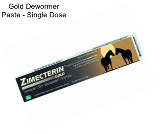 Gold Dewormer Paste - Single Dose