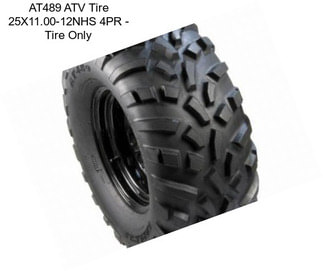 AT489 ATV Tire 25X11.00-12NHS 4PR - Tire Only