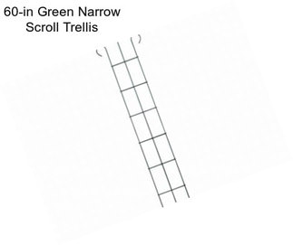60-in Green Narrow Scroll Trellis