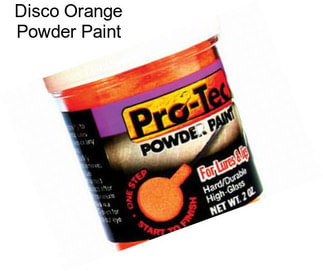 Disco Orange Powder Paint