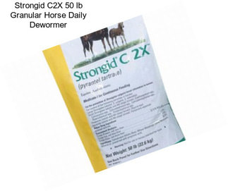 Strongid C2X 50 lb Granular Horse Daily Dewormer