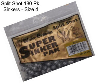 Split Shot 180 Pk. Sinkers - Size 4