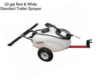 20 gal Red & White Standard Trailer Sprayer