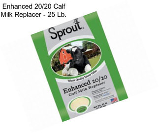 Enhanced 20/20 Calf Milk Replacer - 25 Lb.