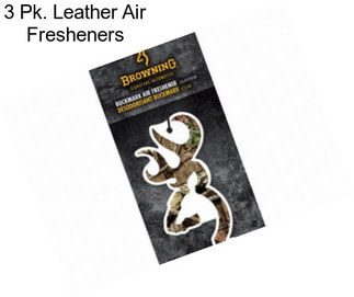3 Pk. Leather Air Fresheners