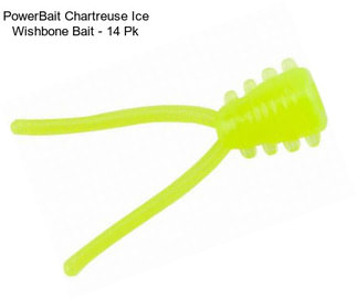 PowerBait Chartreuse Ice Wishbone Bait - 14 Pk