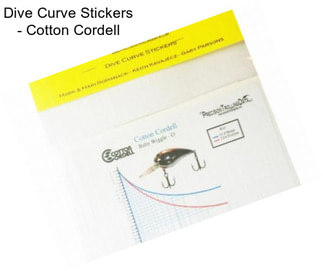 Dive Curve Stickers - Cotton Cordell