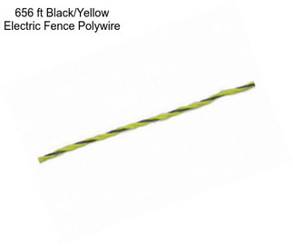 656 ft Black/Yellow Electric Fence Polywire