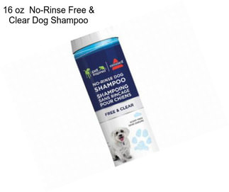 16 oz  No-Rinse Free & Clear Dog Shampoo
