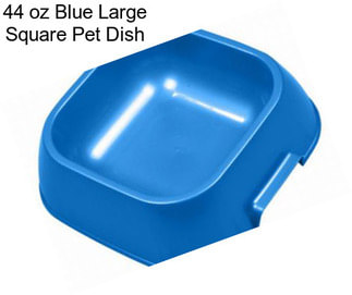 44 oz Blue Large Square Pet Dish