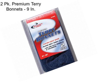 2 Pk. Premium Terry Bonnets - 9 In.