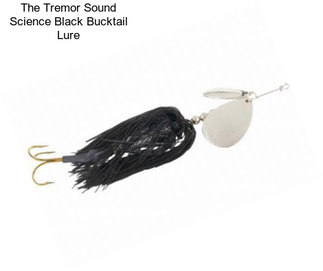 The Tremor Sound Science Black Bucktail Lure