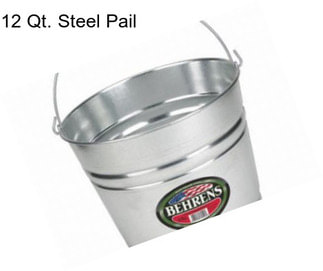 12 Qt. Steel Pail