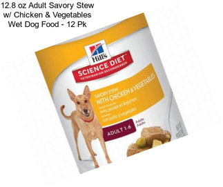 12.8 oz Adult Savory Stew w/ Chicken & Vegetables Wet Dog Food - 12 Pk