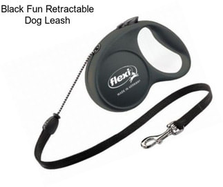Black Fun Retractable Dog Leash