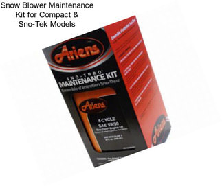 Snow Blower Maintenance Kit for Compact & Sno-Tek Models