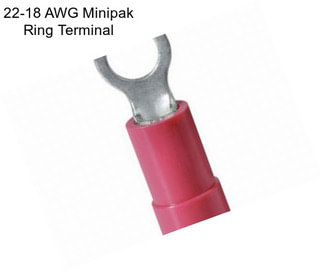 22-18 AWG Minipak Ring Terminal