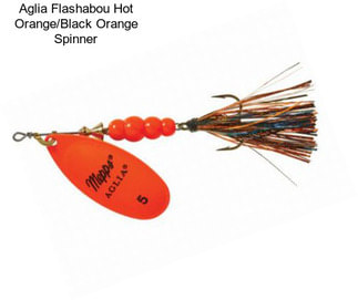 Aglia Flashabou Hot Orange/Black Orange Spinner