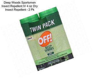 Deep Woods Sportsmen Insect Repellent IV 4 oz Dry Insect Repellent - 2 Pk