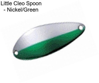 Little Cleo Spoon - Nickel/Green