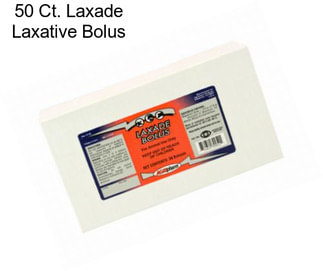 50 Ct. Laxade Laxative Bolus