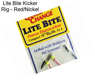 Lite Bite Kicker Rig - Red/Nickel