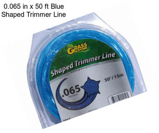 0.065 in x 50 ft Blue Shaped Trimmer Line