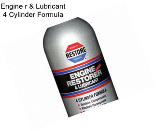 Engine r & Lubricant 4 Cylinder Formula