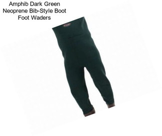 Amphib Dark Green Neoprene Bib-Style Boot Foot Waders