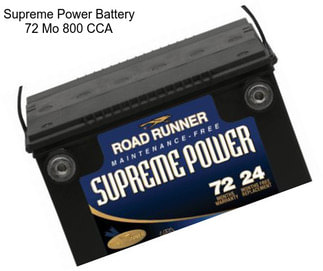 Supreme Power Battery 72 Mo 800 CCA