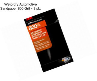 Wetordry Automotive Sandpaper 800 Grit - 3 pk.