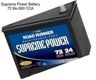 Supreme Power Battery 72 Mo 690 CCA