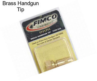 Brass Handgun Tip