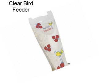 Clear Bird Feeder