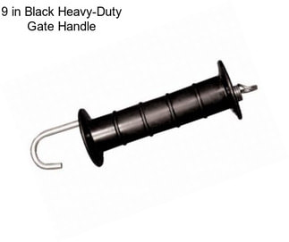 9 in Black Heavy-Duty Gate Handle