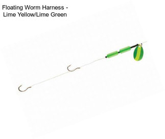 Floating Worm Harness - Lime Yellow/Lime Green